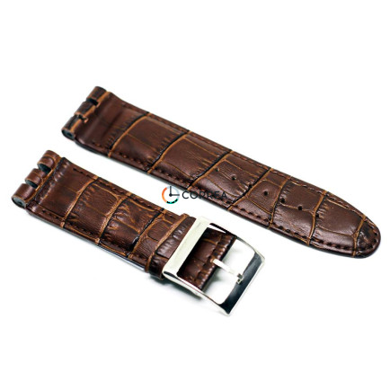 Ремінець шкіряний для годинників Swatch коричневий RS-004 - 6